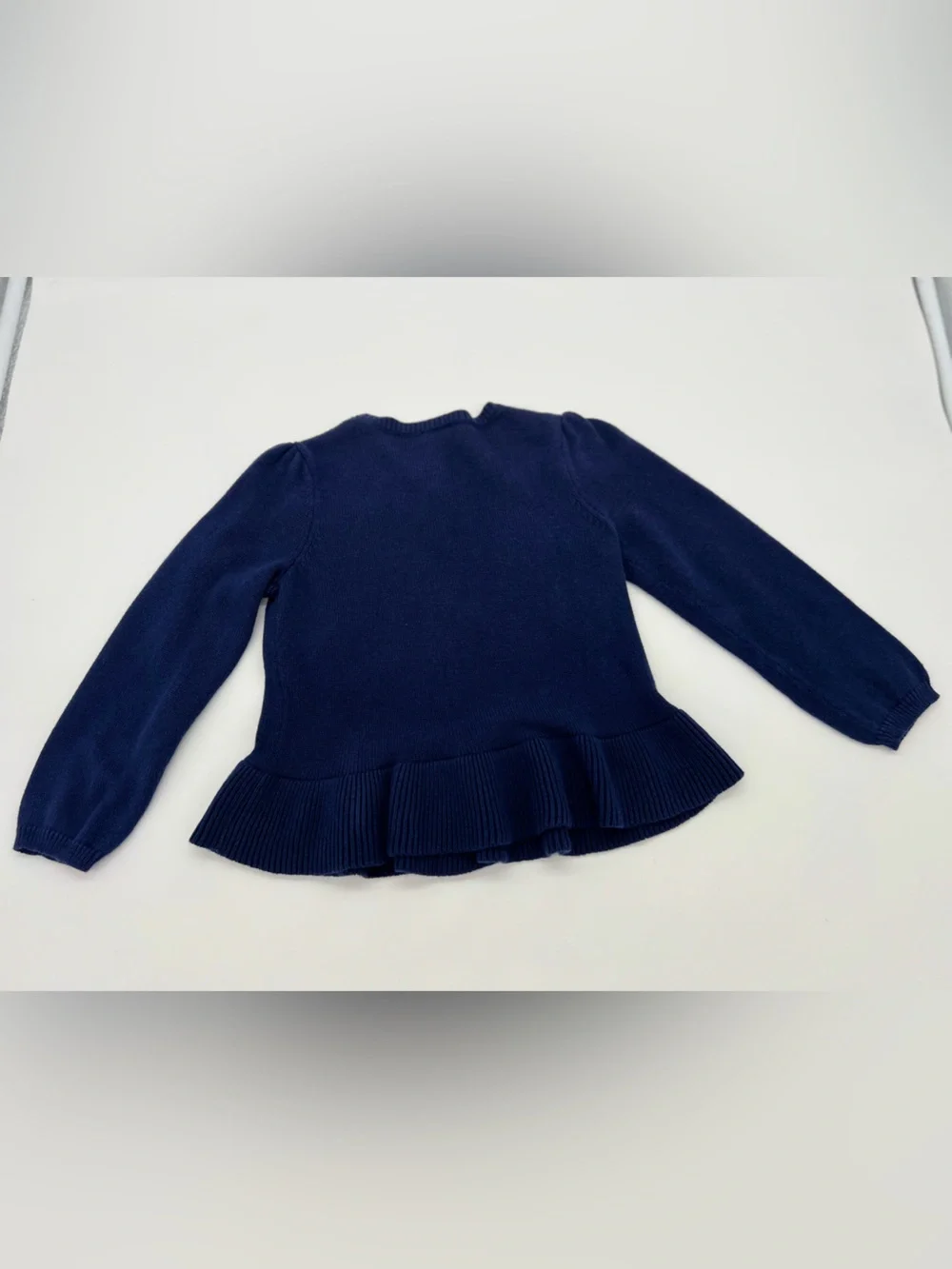 Gymboree Girls Blue Button Up Cotton Cardigan 3T Sailing Sun